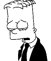 coloriage bart simpson encostume